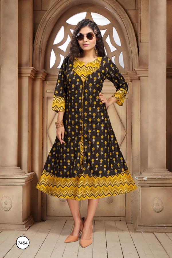 Trendy Aishwariya Stylist Rayon Long Kurti 